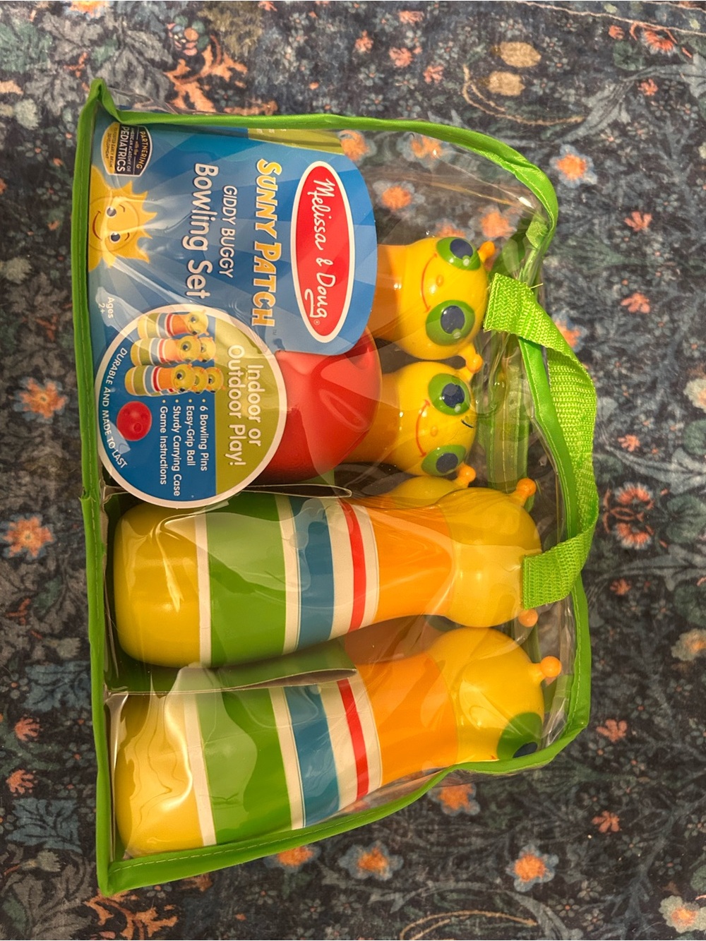 Melissa & Doug Sunny Patch Bug Bowling Set - Yellow, Green, Blue, Red, White
